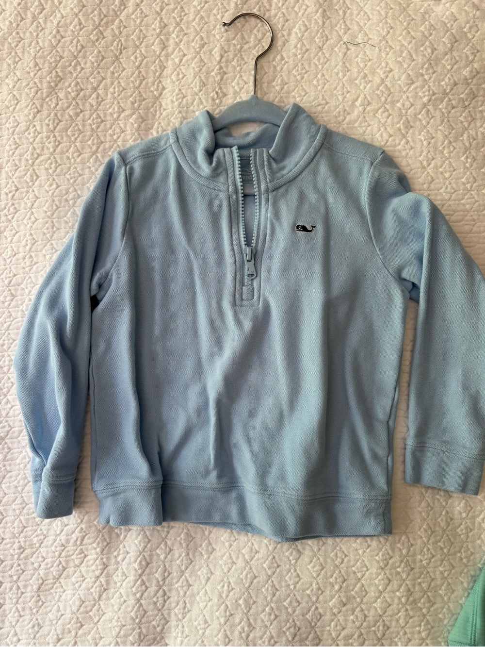 Vineyard Vines Pale Blue Quarter-Zip Pullover